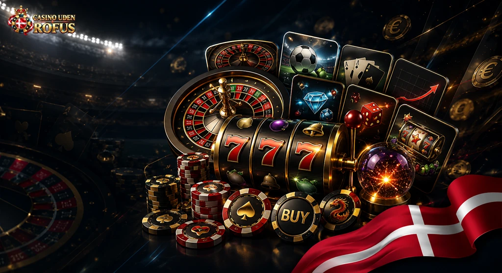 Spiludvalg med slots, liveborde, poker og mange internationale udbydere